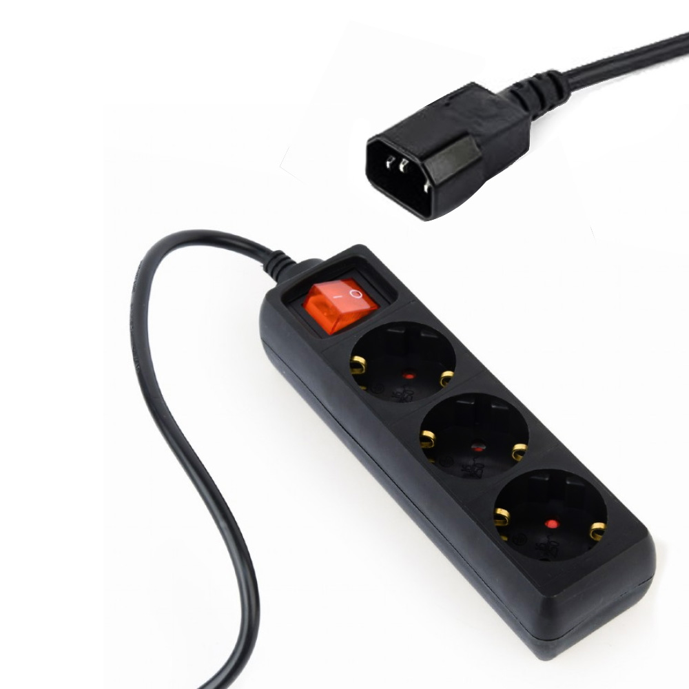 ENERGENIE UPS POWER STRIP 3 SCHUKO SOCKETS FUSED SWITCH 16A C14 0 ENERGENIE UPS POWER STRIP 3 SCHUKO SOCKETS FUSED SWITCH 16A C14 0