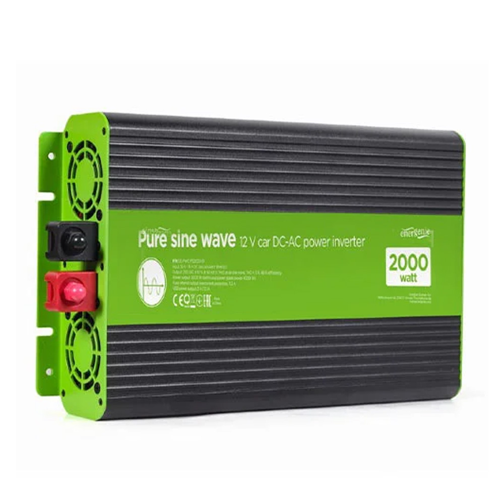 ENERGENIE 12V PURE SINE WAVE CAR DC-AC POWER INVERTER 2000W ENERGENIE 12V PURE SINE WAVE CAR DC-AC POWER INVERTER 2000W