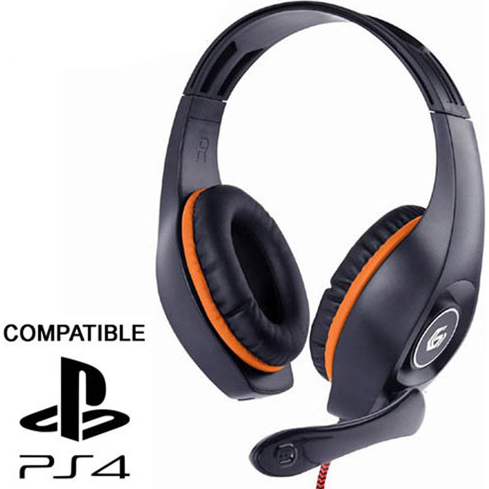 GEMBIRD GAMING HEADSET WITH VOLUME CONTROL PC/PS4 ORANGE-BLACK GEMBIRD GAMING HEADSET WITH VOLUME CONTROL PC/PS4 ORANGE-BLACK