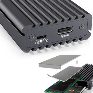 ICY BOX TYPE-C/USB 3.2 GEN2 TO PCIe NVMe/SATA SSD ENCLOSURE WITH WRITE PROTECTION 4 IB 1817MC C31 8