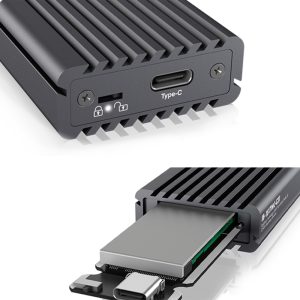 ICY BOX TYPE-C/USB 3.2 GEN2 TO PCIe NVMe/SATA SSD ENCLOSURE WITH WRITE PROTECTION 3 IB 1817MC C31 9