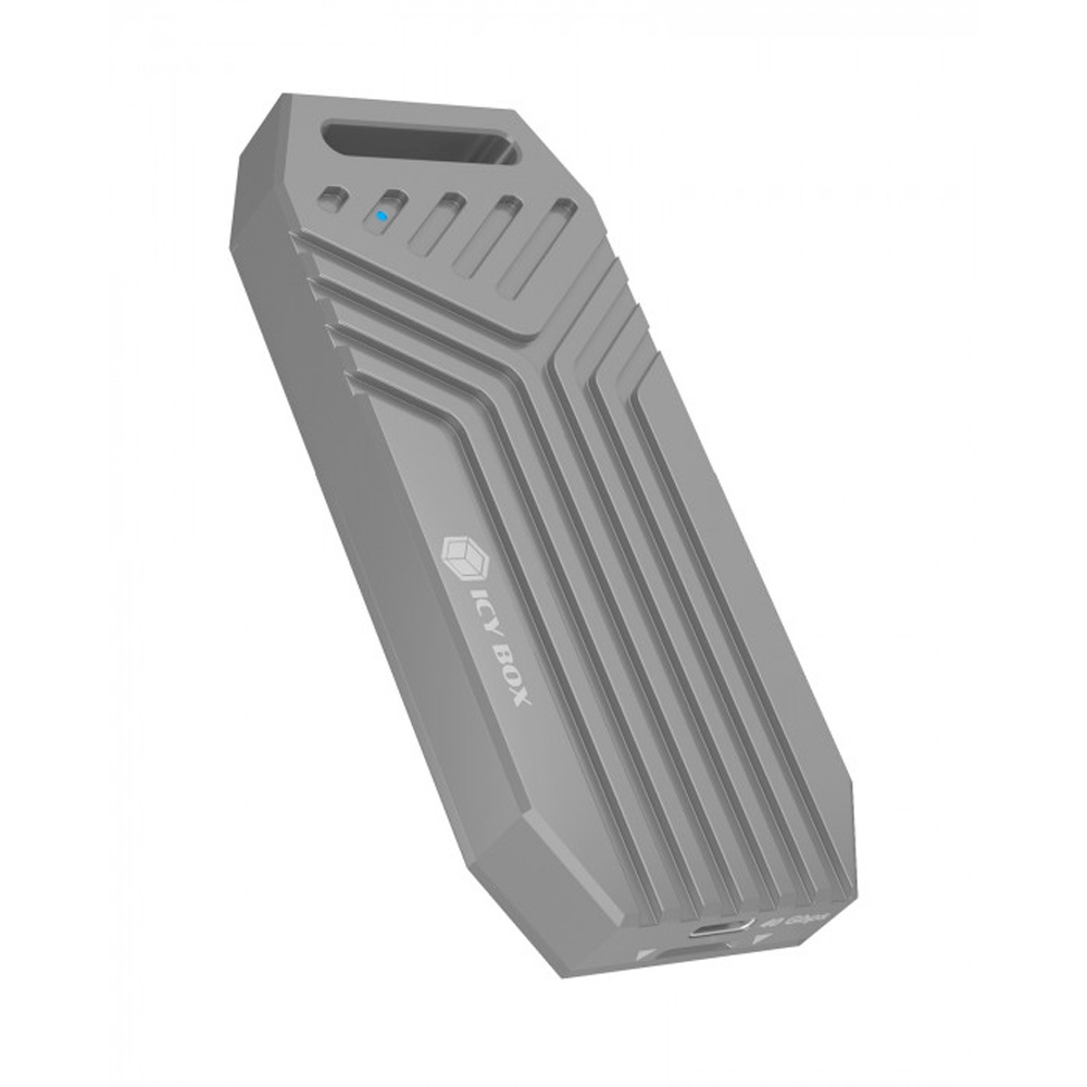 ICY BOX TYPE-C USB4 GEN3x2 M.2 NVMe SSD ENCLOSURE M-KEY SILVER ICY BOX TYPE-C USB4 GEN3x2 M.2 NVMe SSD ENCLOSURE M-KEY SILVER