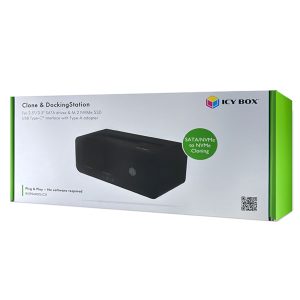 ICY BOX TYPE-C 3.2 CLONE & DOCKING STATION FOR SATA & M.2 HDD/SSD 3 IB 2924MSCL C31 3