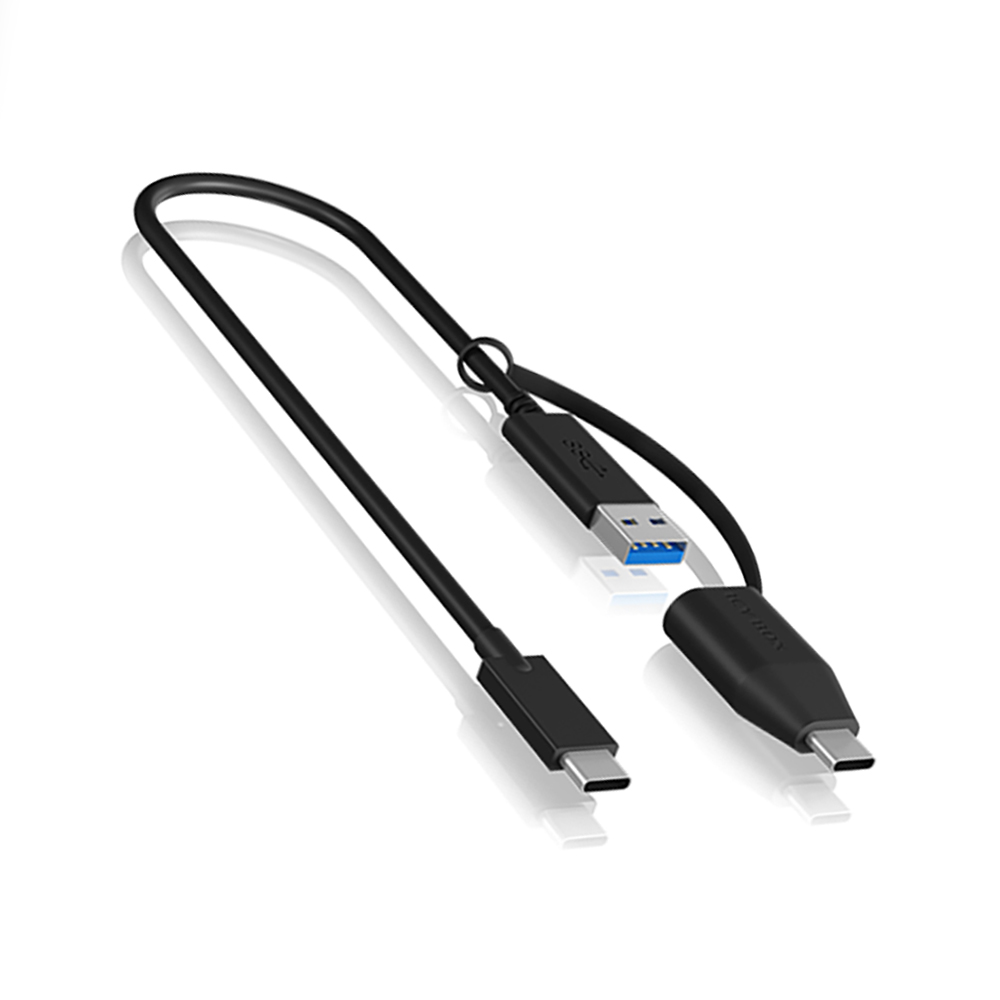 ICY BOX TYPE-C 3.2 TO USB 3.1 & TYPE-C ADAPTER 0.35M BLACK ICY BOX TYPE-C 3.2 TO USB 3.1 & TYPE-C ADAPTER 0.35M BLACK