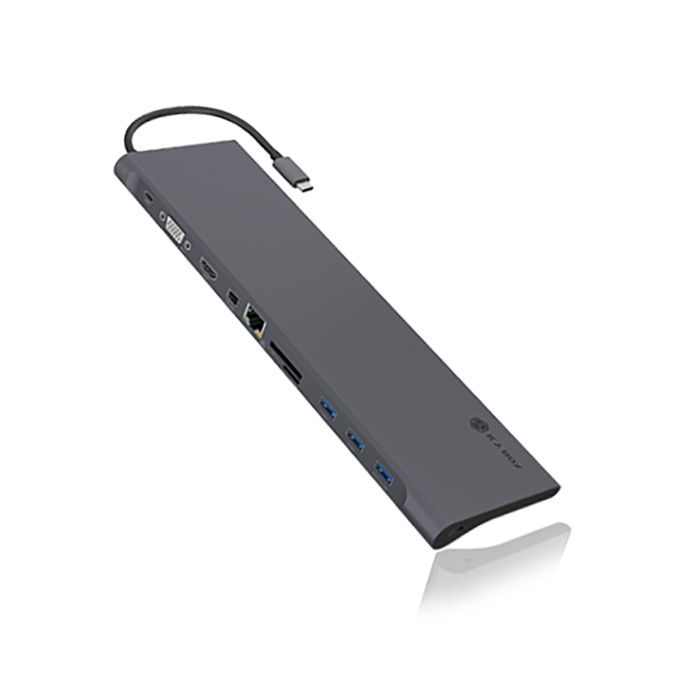 ICY BOX 11 IN 1 TYPE-C NOTEBOOK DOCKING STATION WITH TRIPLE VIDEO OUTPUT ICY BOX 11 IN 1 TYPE-C NOTEBOOK DOCKING STATION WITH TRIPLE VIDEO OUTPUT