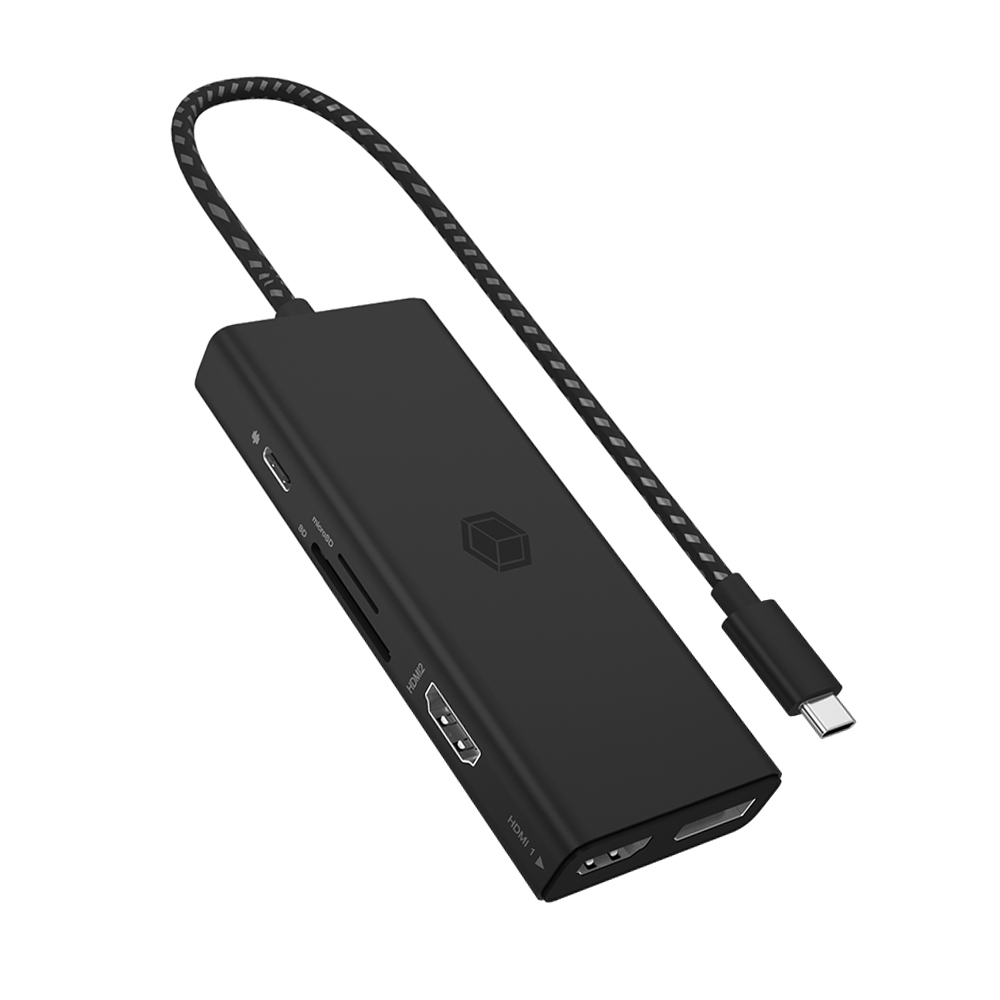 ICY BOX 9 IN 1 TYPE-C DOCKING STATION WITH TRIPLE VIDEO OUTPUT PD100W ICY BOX 9 IN 1 TYPE-C DOCKING STATION WITH TRIPLE VIDEO OUTPUT PD100W