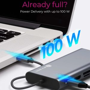 ICY BOX 10 IN 1 TYPE-C DOCK (HUB + HDMI + VGA + CARD READER + 3.5MM) PD100W 4 IB DK4040 CPD 3