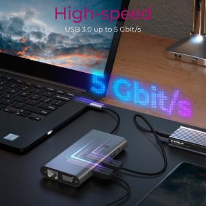 ICY BOX 10 IN 1 TYPE-C DOCK (HUB + HDMI + VGA + CARD READER + 3.5MM) PD100W 3 IB DK4040 CPD 4