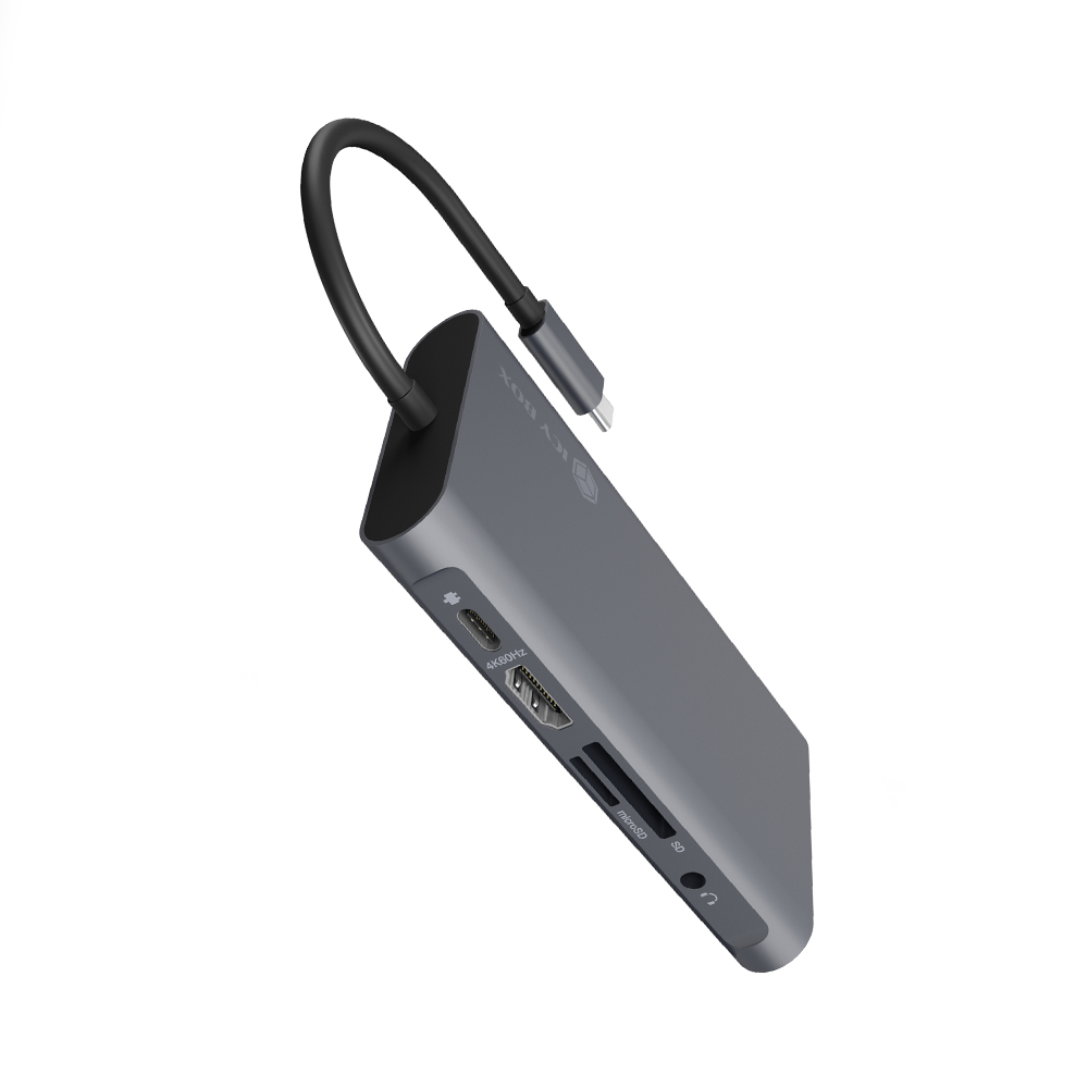 ICY BOX 10 IN 1 TYPE-C DOCK (HUB + HDMI + VGA + CARD READER + 3.5MM) PD100W ICY BOX 10 IN 1 TYPE-C DOCK (HUB + HDMI + VGA + CARD READER + 3.5MM) PD100W