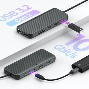 ICY BOX 12 IN 1 TYPE-C MOBILE DOCKING STATION WITH TRIPLE VIDEO OUTPUT 3 IB DK4060 CPD 1