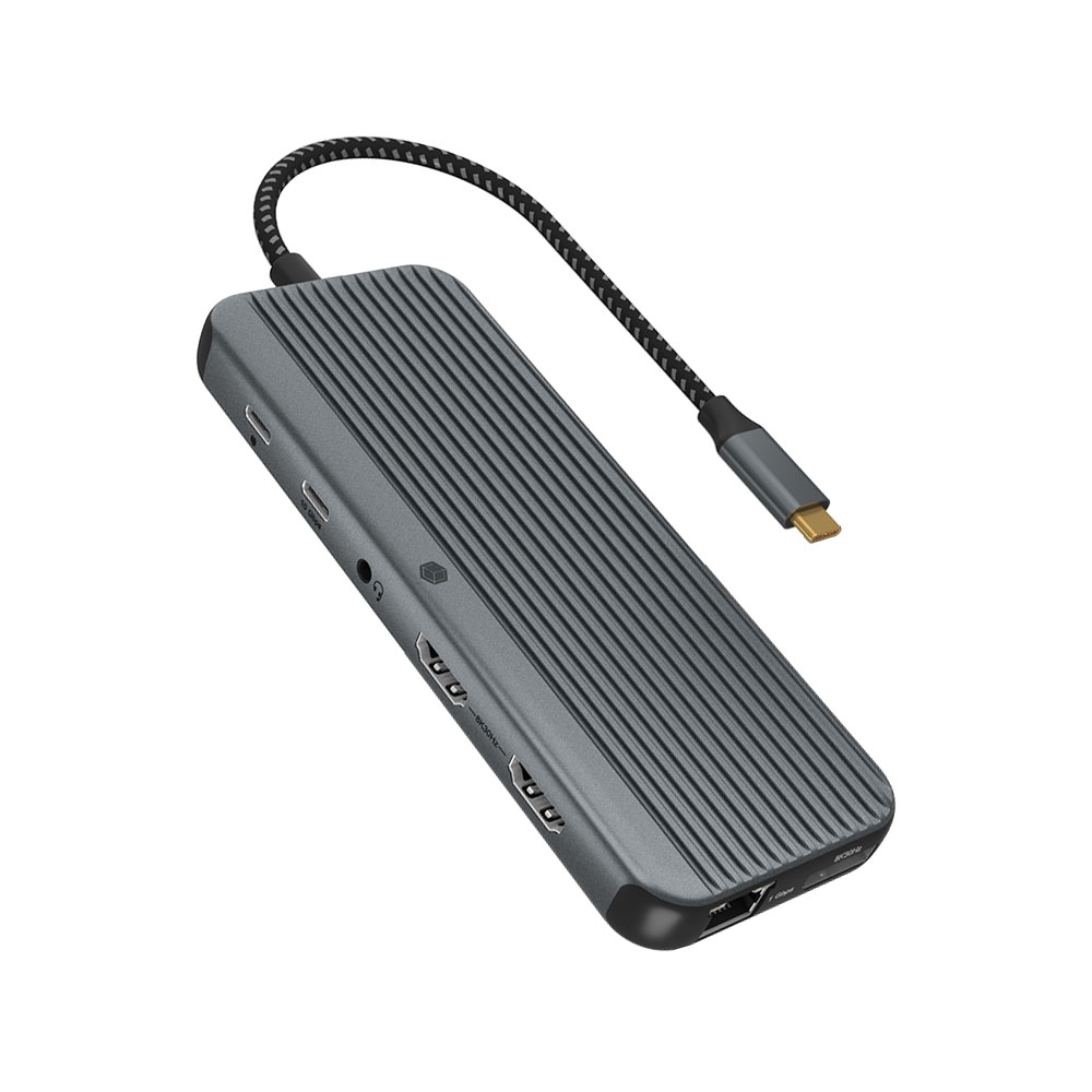 ICY BOX 12 IN 1 TYPE-C MOBILE DOCKING STATION WITH TRIPLE VIDEO OUTPUT ICY BOX 12 IN 1 TYPE-C MOBILE DOCKING STATION WITH TRIPLE VIDEO OUTPUT