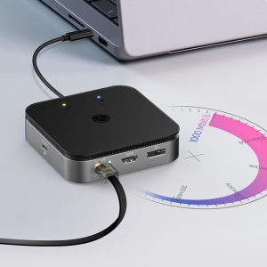 ICY BOX 7 IN 1 USB4 DOCKING STATION WITH DUAL VIDEO OUTPUT 4 IB DK408 C41 3