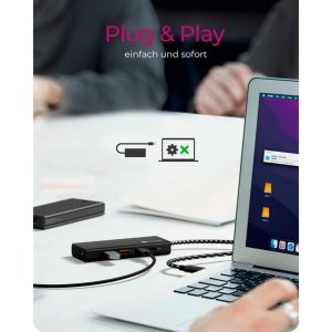 ICY BOX 4-PORT TYPE-C 3.2 GEN2 HUB PD100W 4 IB HUB1436 CPD 3