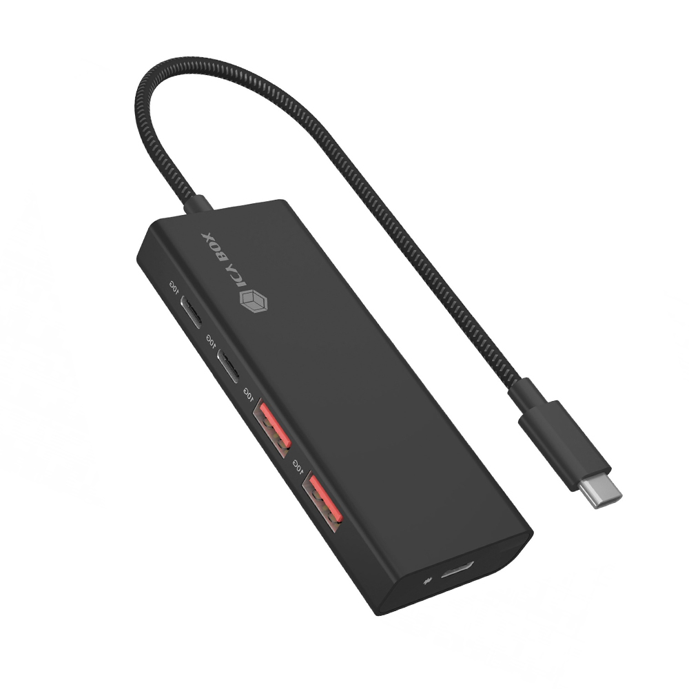 ICY BOX 4-PORT TYPE-C 3.2 GEN2 HUB PD100W ICY BOX 4-PORT TYPE-C 3.2 GEN2 HUB PD100W