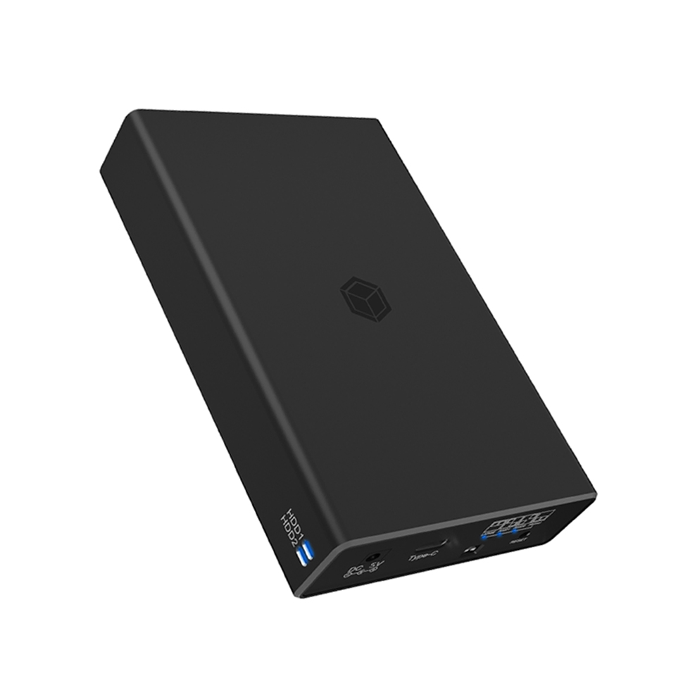 ICY BOX TYPE-C 3.2 GEN2 RAID ENCLOSURE FOR 2xHDD/SSD BLACK ICY BOX TYPE-C 3.2 GEN2 RAID ENCLOSURE FOR 2xHDD/SSD BLACK