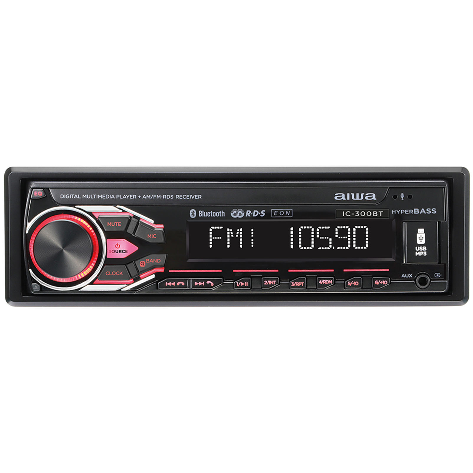 AIWA COMPACT CAR STEREO WITH BT AND USB 4CHx25W AIWA COMPACT CAR STEREO WITH BT AND USB 4CHx25W