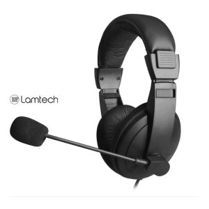LAMTECH USB 2.0 STEREO HEADSET DELUXE WITH MIC 3 LAM021394 Θ