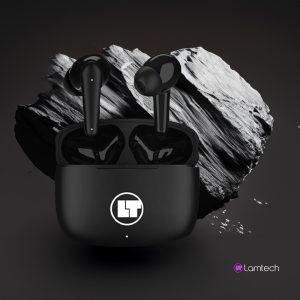 LAMTECH BLUETOOTH 5.3 TWS EARPHONES WITH CHARGING DOCK BLACK 2 LAM021837