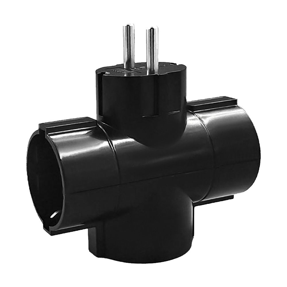 LAMTECH POWER SOCKET SPLITTER WITH 3 SCHUKO OUTLETS BLACK LAMTECH POWER SOCKET SPLITTER WITH 3 SCHUKO OUTLETS BLACK