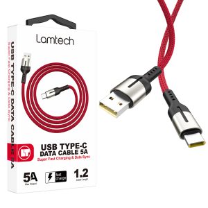 LAMTECH USB TYPE-C DATA CABLE 5A 1