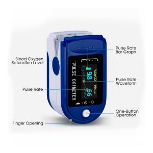 LAMTECH PULSE OXIMETER BLUE/WHITE 3 LAM111887 5