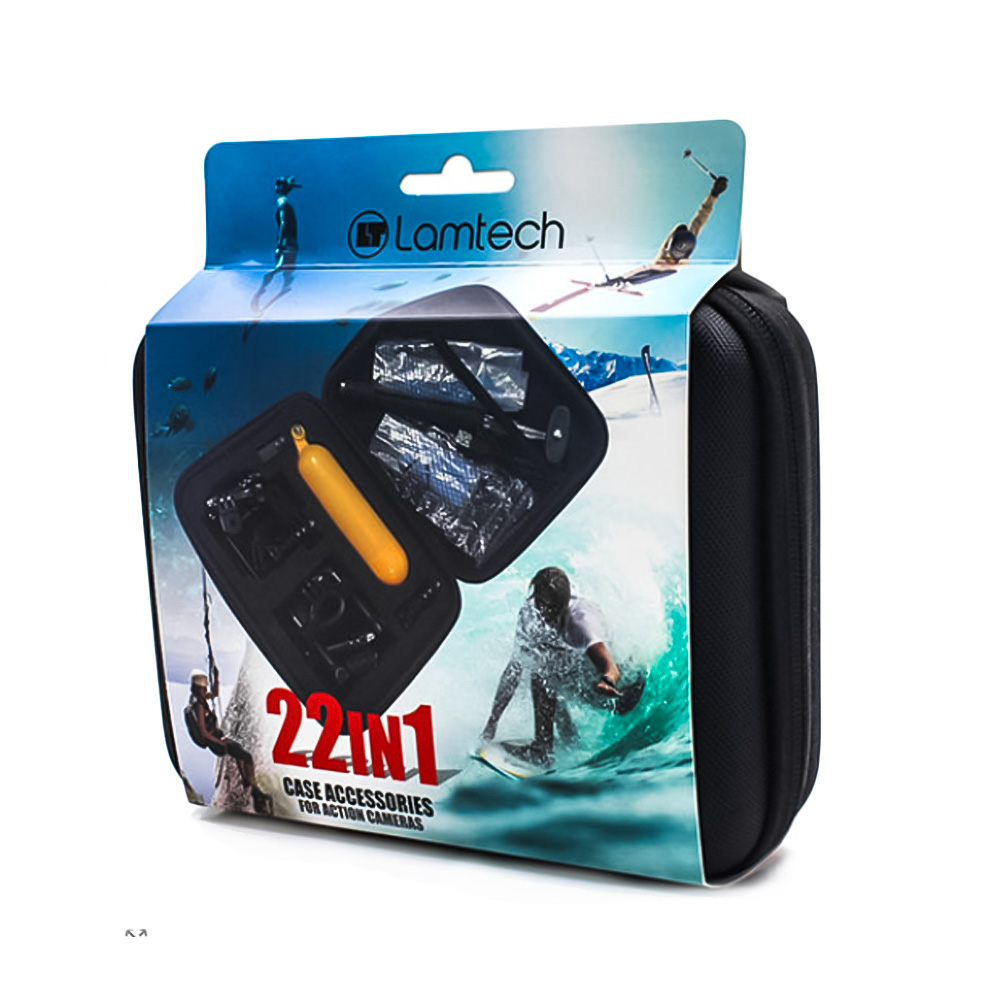 LAMTECH 22 IN 1 CASE ACCESSORIES FOR ACTION CAMERAS LAMTECH 22 IN 1 CASE ACCESSORIES FOR ACTION CAMERAS