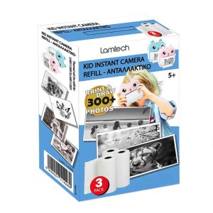 LAMTECH 3PACK KID INSTANT CAMERA REFILL 5M FOR LAM114284 & LAM114291