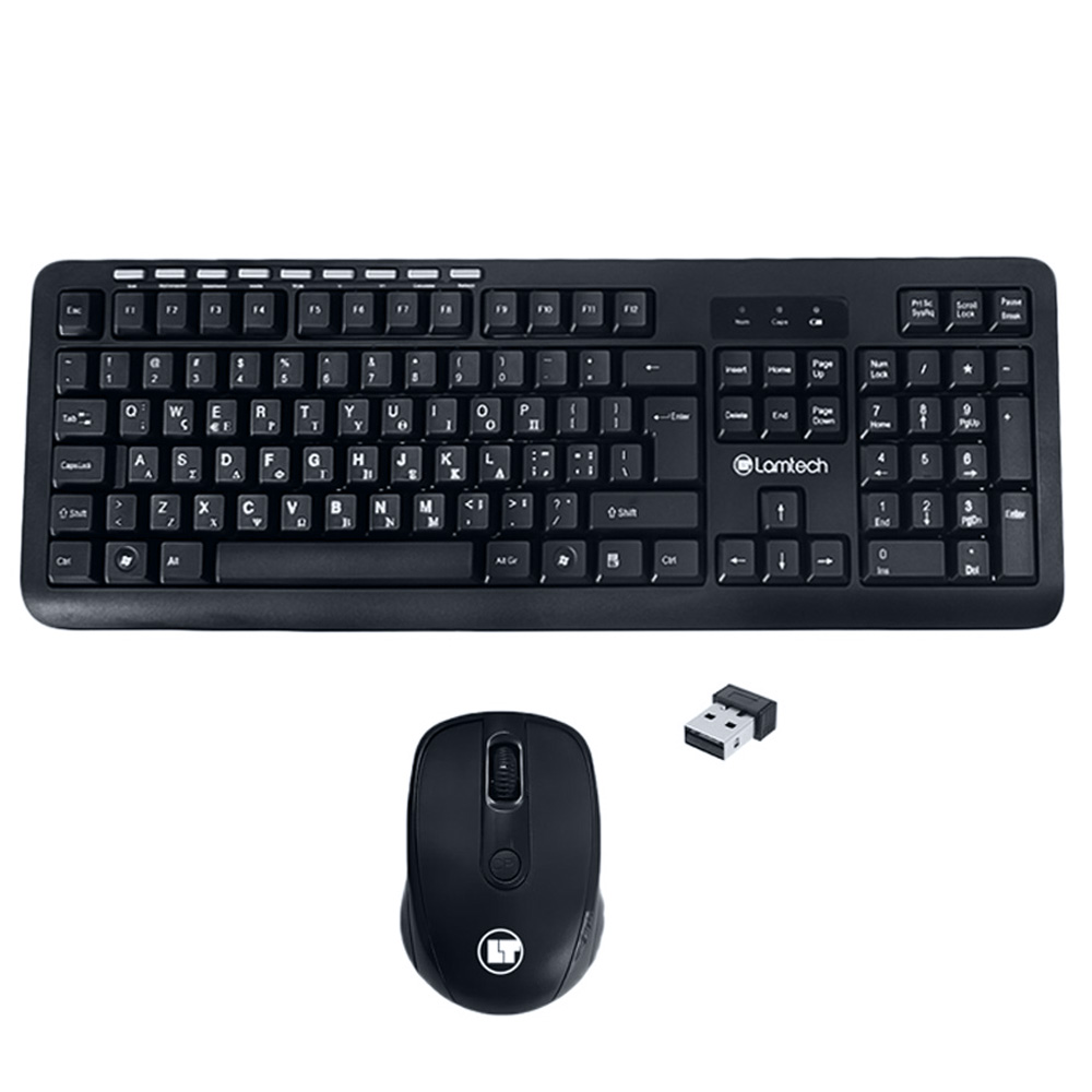 LAMTECH WIRELESS MULTIMEDIA KEYBOARD AND MOUSE GR LAYOUT BLACK LAMTECH WIRELESS MULTIMEDIA KEYBOARD AND MOUSE GR LAYOUT BLACK