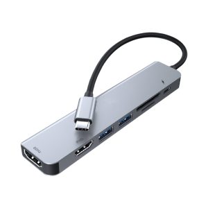 LAMTECH 7-IN-1 USB-C DUAL HDMI DOCKING STATION HUB PD100W