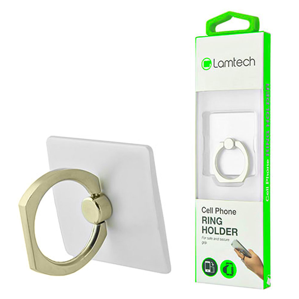LAMTECH MOBILE RING HOLDER WHITE LAMTECH MOBILE RING HOLDER WHITE