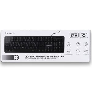 LAMTECH CLASSIC KEYBOARD USB BLACK 3 LAM622178 1