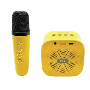 LAMTECH BT5.4 RGB KID KARAOKE SPEAKER YELLOW WITH MIC TIGRONIE 4 LAM980237 2
