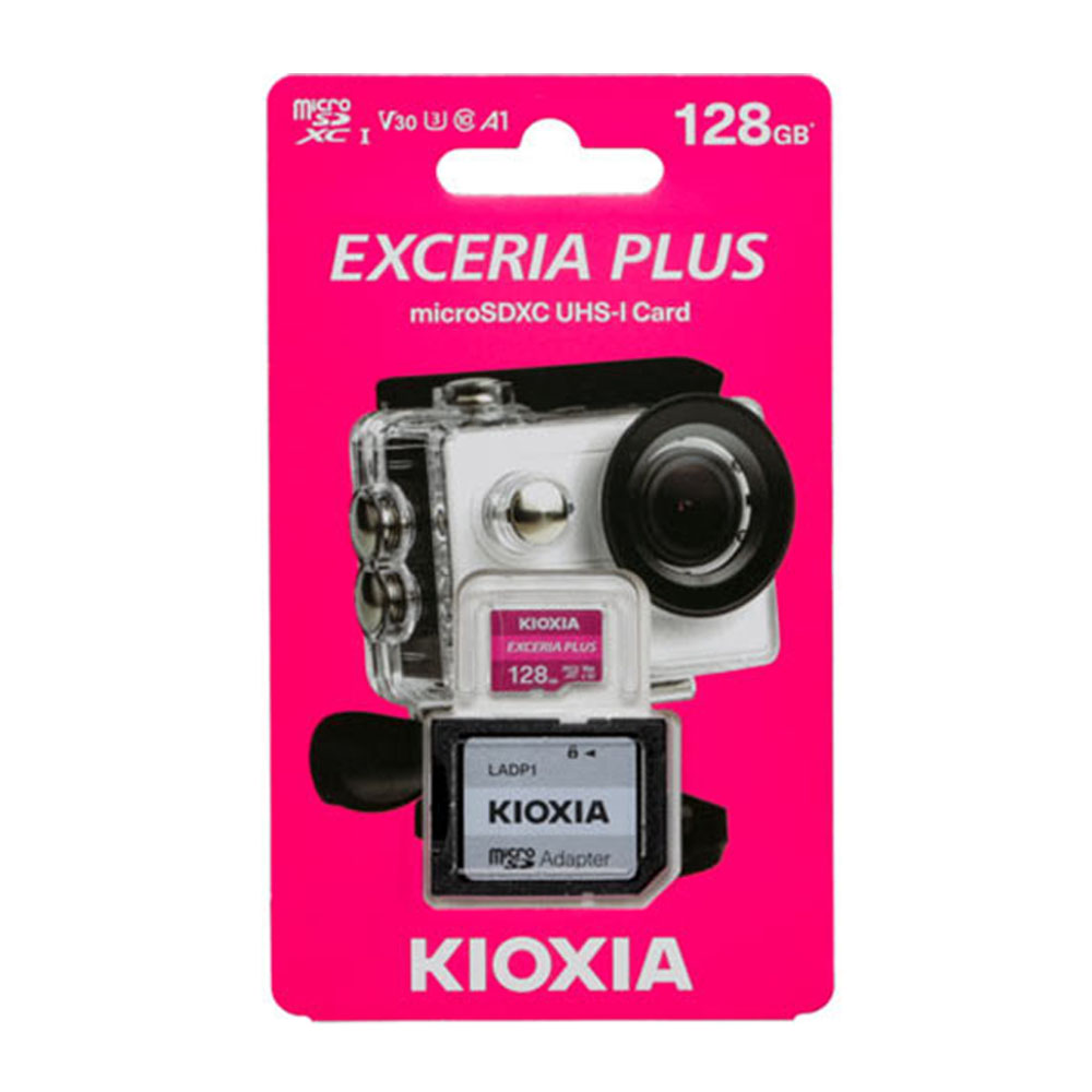 KIOXIA 4K MICRO SD 128GB EXCERIA PLUS UHS I U3 WITH ADAPTER M303 KIOXIA 4K MICRO SD 128GB EXCERIA PLUS UHS I U3 WITH ADAPTER M303