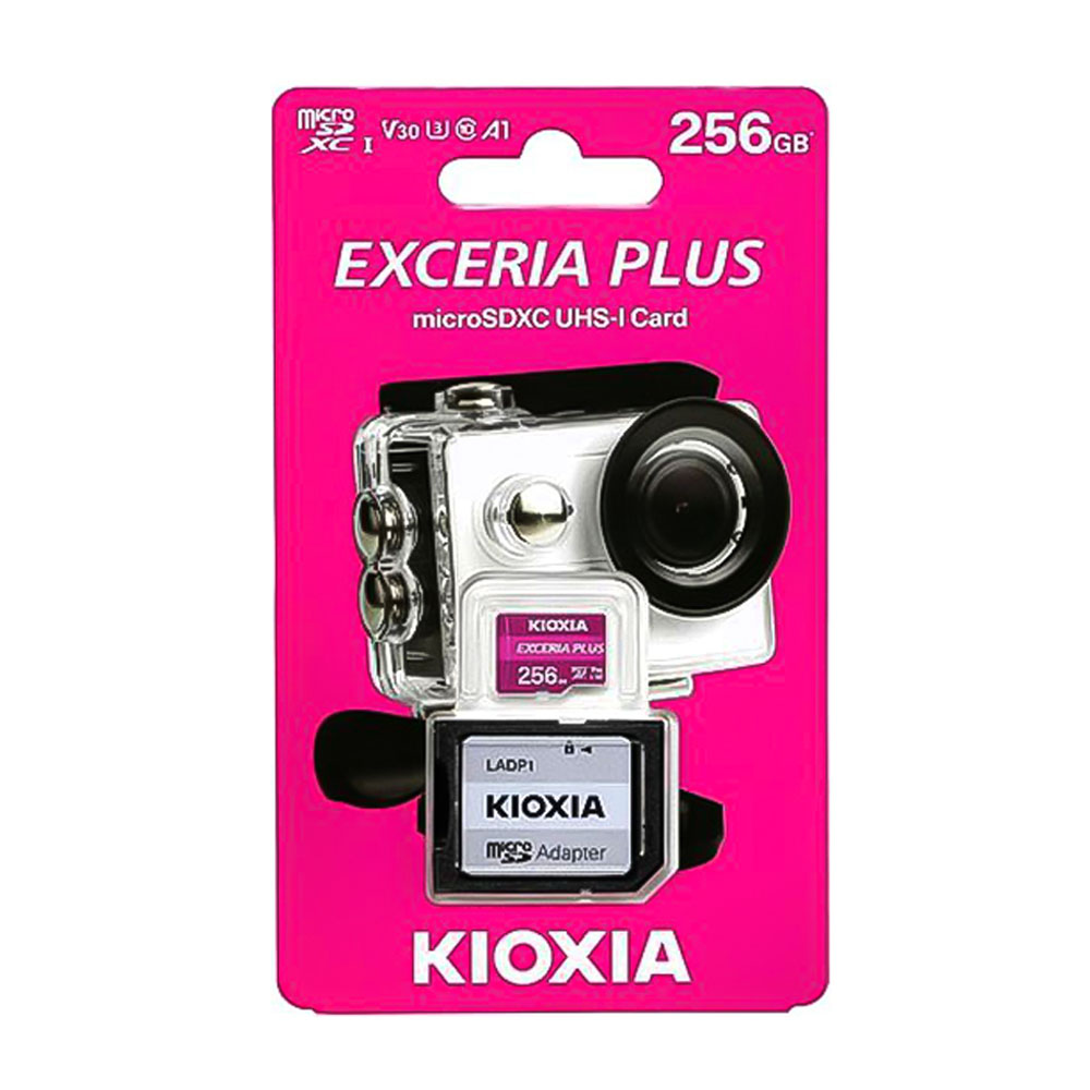 KIOXIA 4K MICRO SD 256GB EXCERIA PLUS UHS I U3 WITH ADAPTER M303 KIOXIA 4K MICRO SD 256GB EXCERIA PLUS UHS I U3 WITH ADAPTER M303