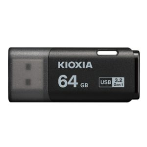 KIOXIA USB 3.2 FLASH STICK 64GB HAYABUSA BLACK U301 2 LU301K064GG4 1