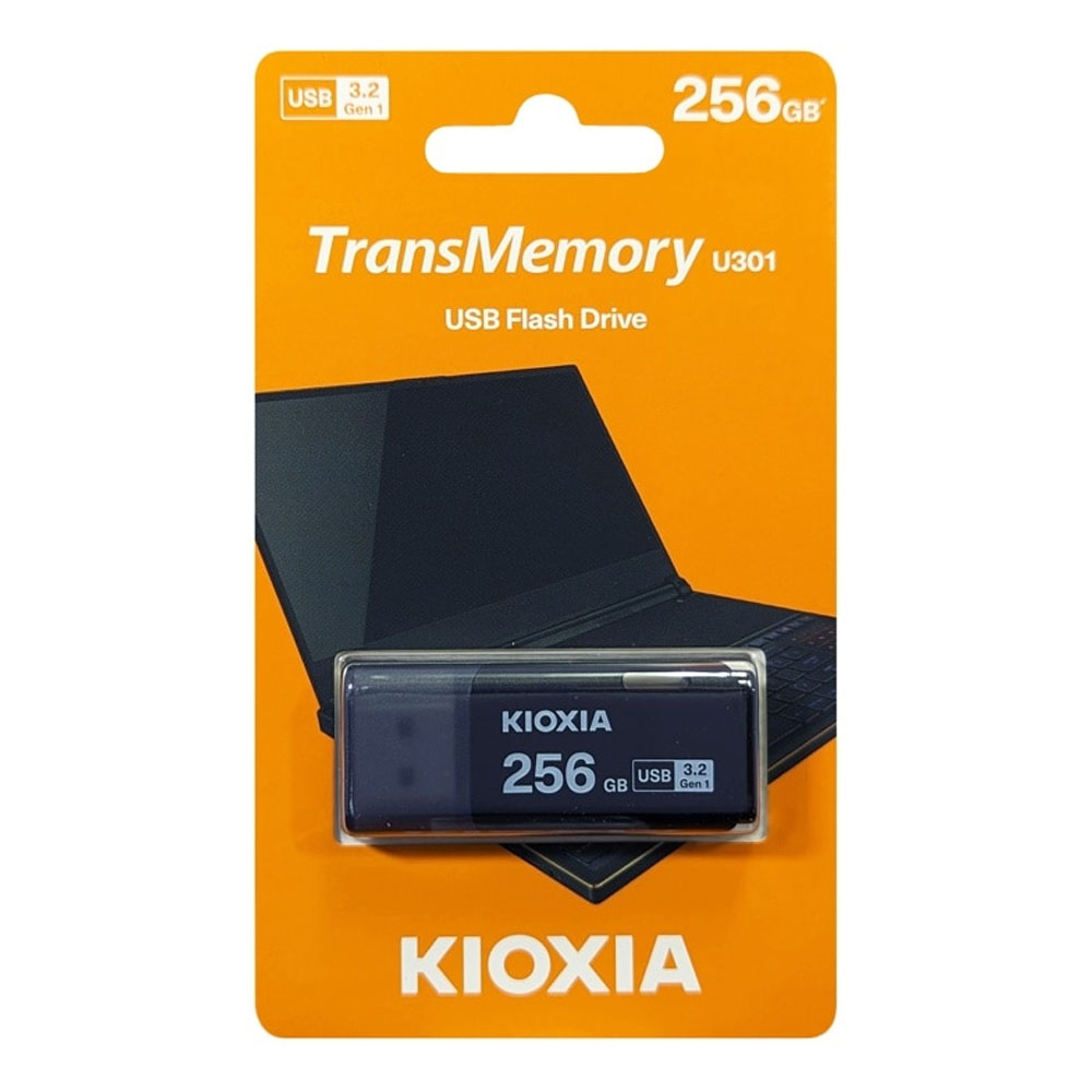 KIOXIA USB 3.2 FLASH STICK 256GB HAYABUSA BLACK U301 KIOXIA USB 3.2 FLASH STICK 256GB HAYABUSA BLACK U301