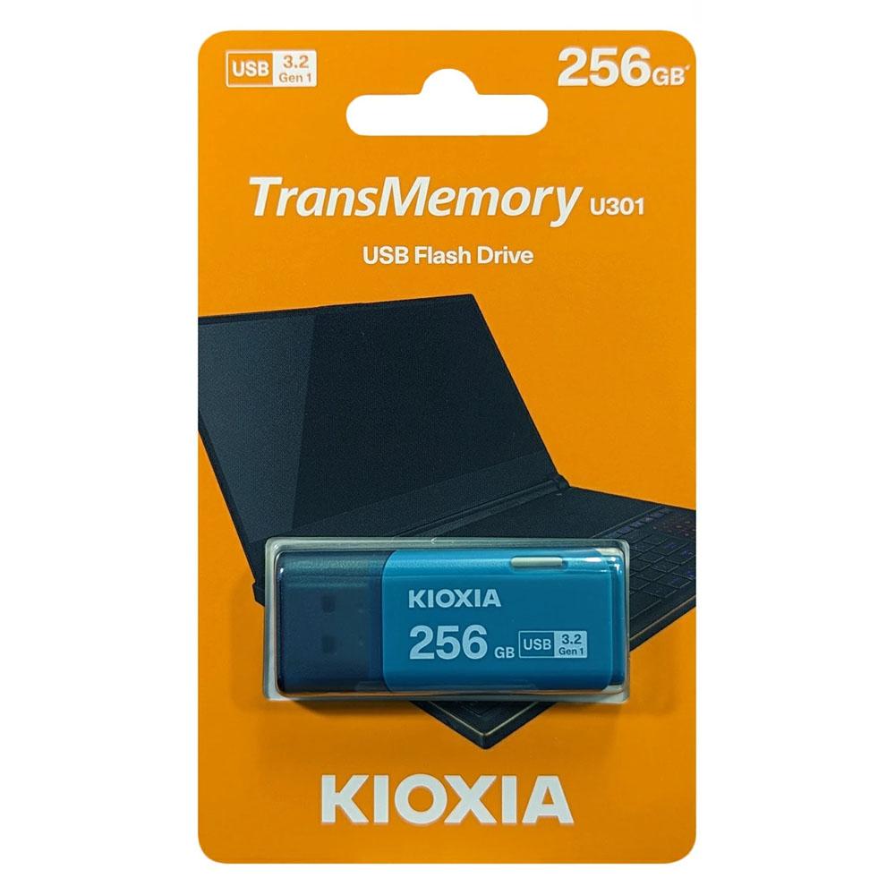 KIOXIA USB 3.2 FLASH STICK 256GB HAYABUSA AQUA U301 KIOXIA USB 3.2 FLASH STICK 256GB HAYABUSA AQUA U301