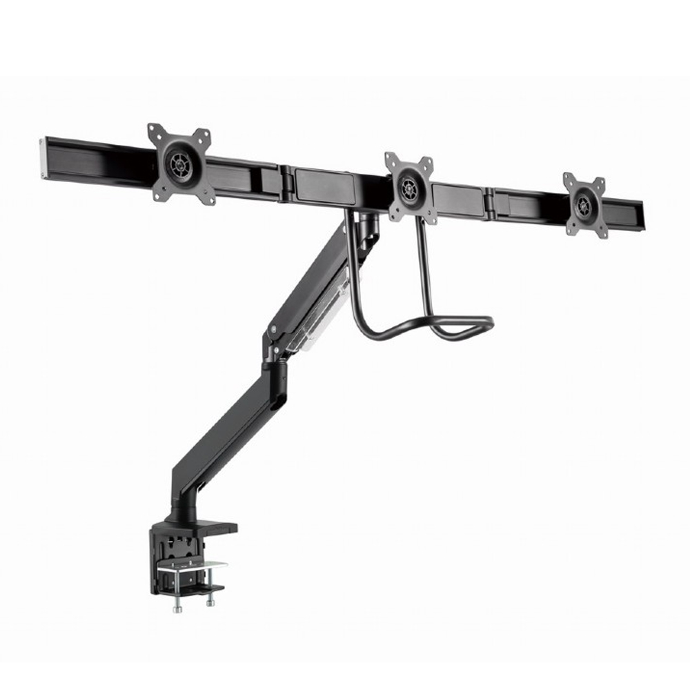 GEMBIRD DESK MOUNTED ADJUSTABLE MONITOR ARM FOR 3 MONITORS BLACK GEMBIRD DESK MOUNTED ADJUSTABLE MONITOR ARM FOR 3 MONITORS BLACK
