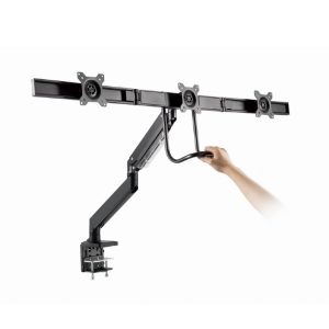 GEMBIRD DESK MOUNTED ADJUSTABLE MONITOR ARM FOR 3 MONITORS BLACK 4 MA DA3 03 12
