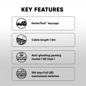 ARMAGGEDDON MECHANICAL HOT-SWAP KEYBOARD 12FX BACKLIGHT RED SWITCH MKA-7C 2024 BLACK LINEAR 4 MKA 7C 8