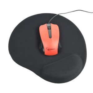 GEMBIRD GEL MOUSE PAD WITH WRIST REST BLACK 2 MP GEL BK