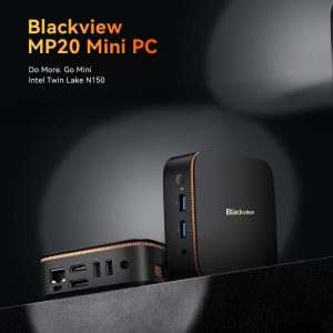 BLACKVIEW MINI PC INTEL N150 16GB DDR4 512GB M.2 SSD 2280 4K DUAL DISPLAY WIN 11 PRO BLACK 2 MP20 N150 16512 B 2 1