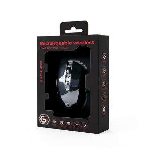 GEMBIRD 6-BUTTON RECHARGEABLE WIRELESS RGB GAMING MOUSE 'FIREBOLT' BLACK 3 MUSGW 6BL 02 4