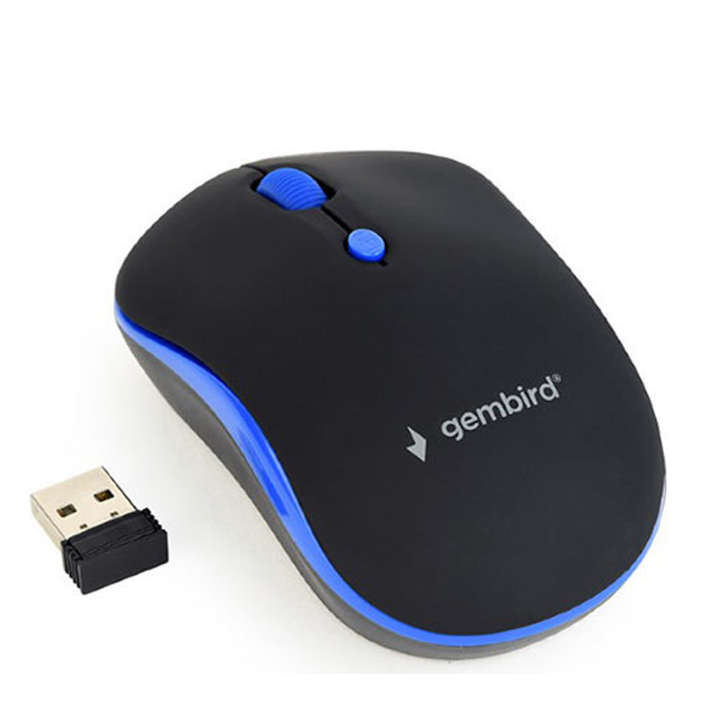 GEMBIRD WIRELESS OPTICAL MOUSE BLACK/BLUE GEMBIRD WIRELESS OPTICAL MOUSE BLACK/BLUE