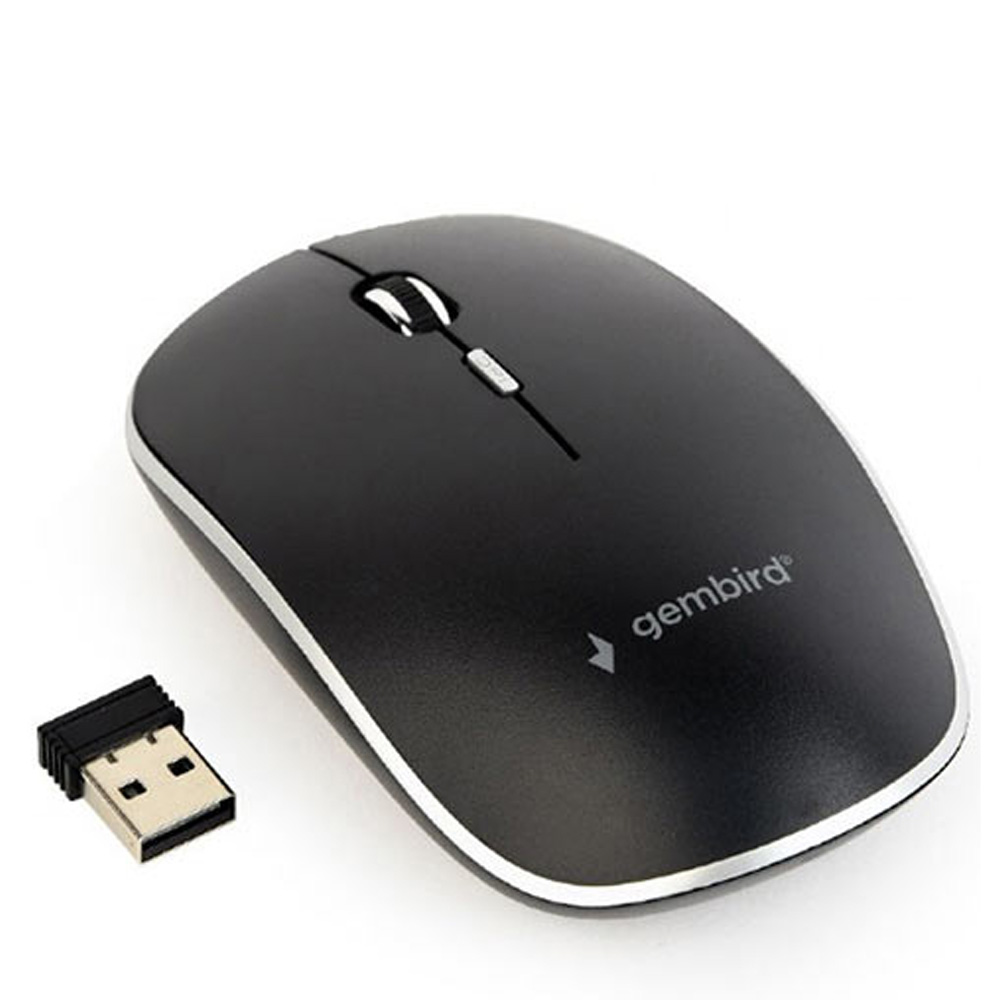 GEMBIRD SILENT WIRELESS OPTICAL MOUSE BLACK GEMBIRD SILENT WIRELESS OPTICAL MOUSE BLACK