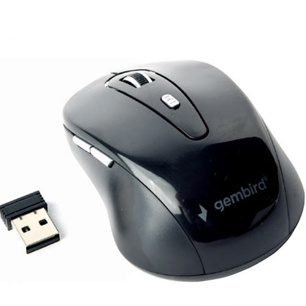 GEMBIRD WIRELESS OPTICAL MOUSE 6 BUTTONS BLACK GEMBIRD WIRELESS OPTICAL MOUSE 6 BUTTONS BLACK