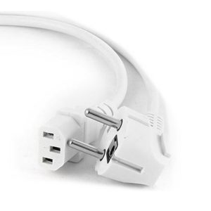 CABLEXPERT POWER CORD C13 VDE APPROVED WHITE 1