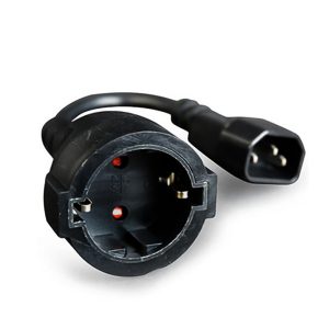 CABLEXPERT POWER ADAPTER CORD (C14 MALE TO SCHUKO FEMALE)