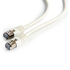 CABLEXPERT FTP CAT6 UTP PATCH CORD WHITE SHIELDED 0.5M