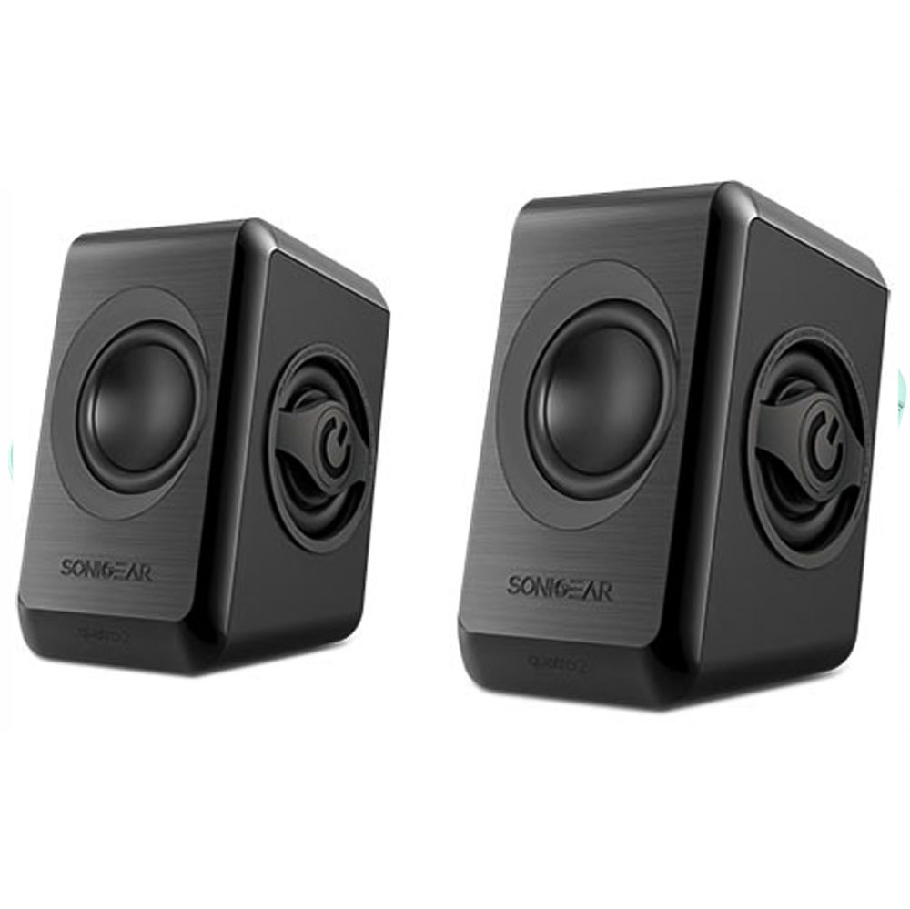 SONIC GEARS USB POWERED QUAD BASS SPEAKERS 2 SONIC GEARS USB POWERED QUAD BASS SPEAKERS 2